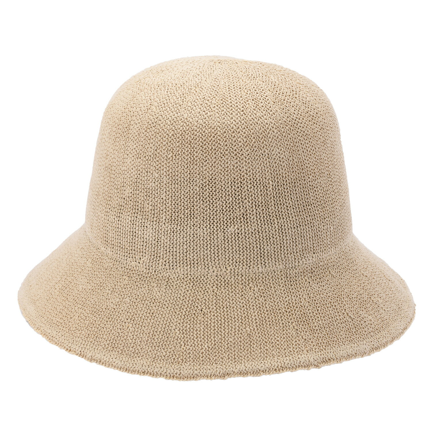 埼玉県春日部市発 株式会社よこい　たためる麻混　クロッシェ　ベージュ　YO-BR015-BE（CU042-1）