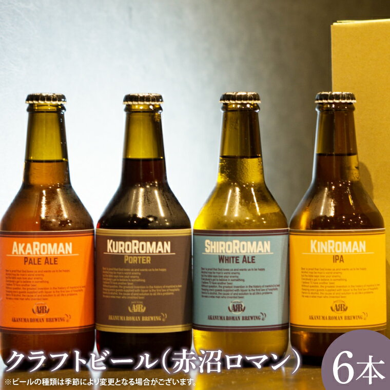 クラフトビール（赤沼ロマン）330ml×6本入(CO001-1）