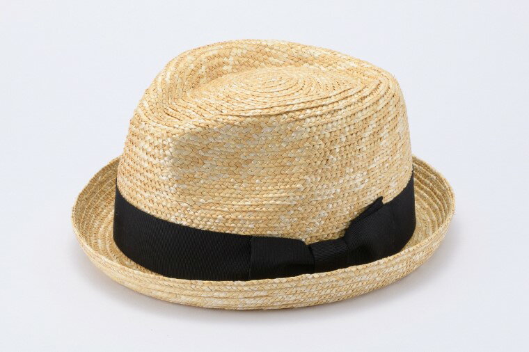 春日部市伝統工芸品 田中帽子店　麦わら帽子　マレク　頭囲59cm　UK-H127-NA　(AN048-1)