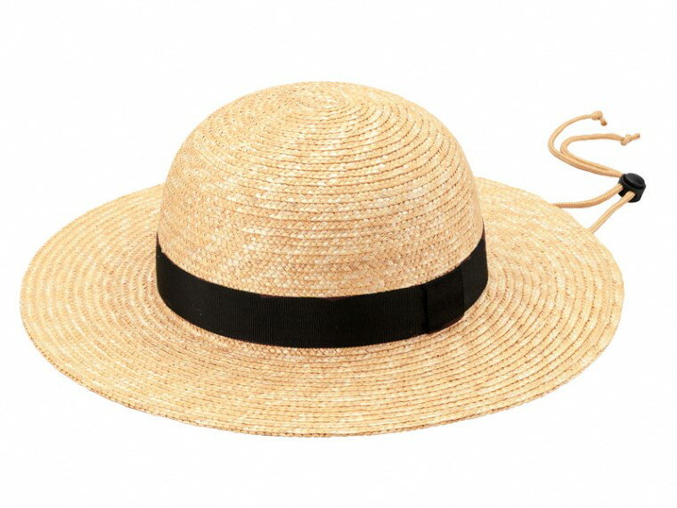 春日部市伝統工芸品 田中帽子店 麦わら帽子ロジャー BK　頭囲59cm　UK-H105-NABK(AN064-2)