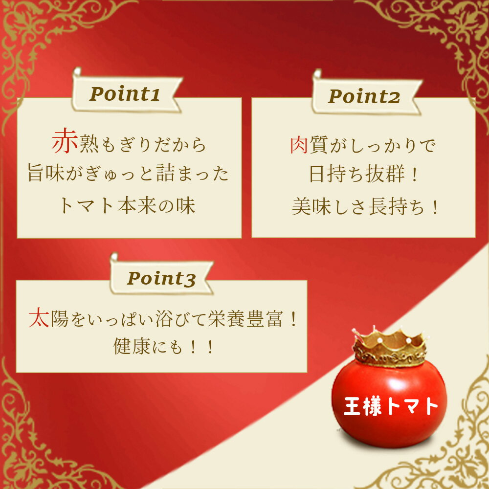 【ふるさと納税】王様トマト　約2.5kg　【11218-0713】 - 画像3