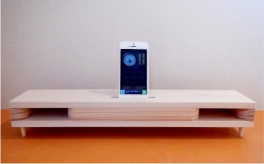 iPhone Speaker［木の音．Konon］リムジン 【 スピーカー iPhone 音楽 シンプル お洒落 インテリア 電源不要 電力不要 エコロジー ウッド 桧 木 ヒノキ 無垢材 部屋 ハンドメイド ナチュラル 手作り】
