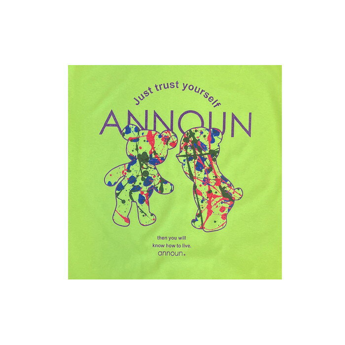 【ふるさと納税】［ANNOUN］Painting Colorful Bear Tシャツ ／ 服 黄緑 アパレルブランド 絵画 アート コラボレーション 送料無料 埼玉県 No.061 サムネイル3