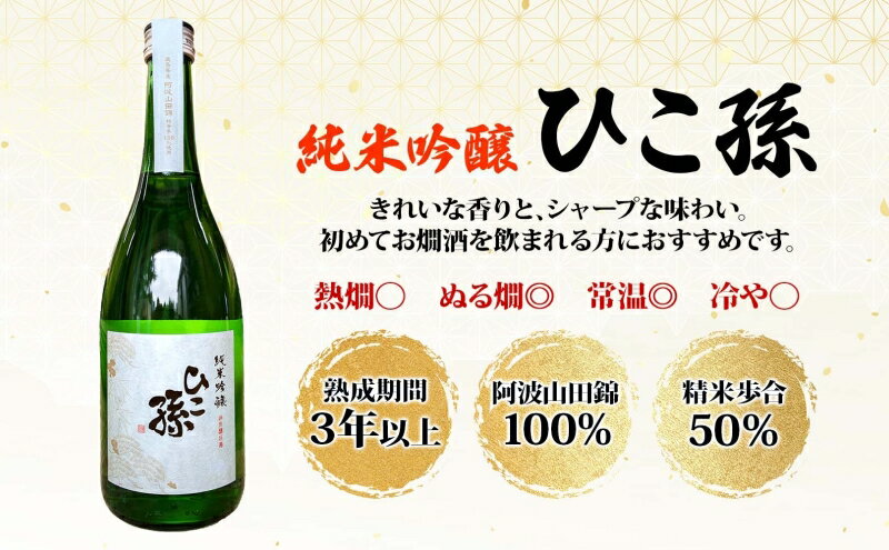 【ふるさと納税】神亀酒造 ひこ孫 小鳥のさえずり セット 各720ml × 2本 計1440ml 埼玉県 蓮田市 お酒 晩酌 家飲み 日本酒 お燗 食事と一緒に楽しめる 純米吟醸酒 日本酒 飲み比べ 熱燗 ぬる燗 常温 冷や 辛口 お祝い ギフト 地酒 山田錦 贈り物 プレゼント サムネイル3