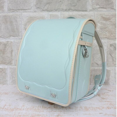 創業1955年 林カバン店オリジナルキューブランドセル ミントグリーン×アイボリーコンビ (女の子)【1482792】