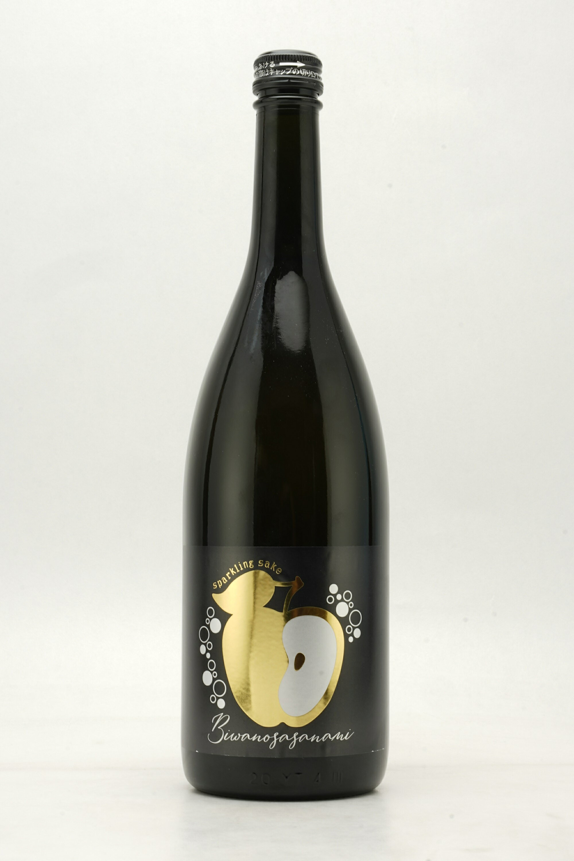 【ふるさと納税】スパークリング日本酒　琵琶のささなみリンゴ印　720ml　1本 サムネイル3