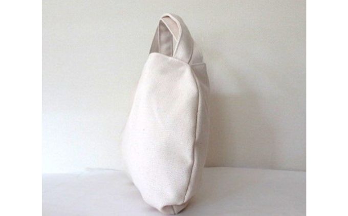 【ふるさと納税】ネコ型帆布トートバッグ　白猫 ファッション かばん 国産 生地 厚手 ポケット サムネイル3