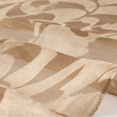 【ふるさと納税】草木染めSilkストール《秩父ヤシャブシ染めチャコールグレー》《秩父銘仙柄》【1255212】 サムネイル2