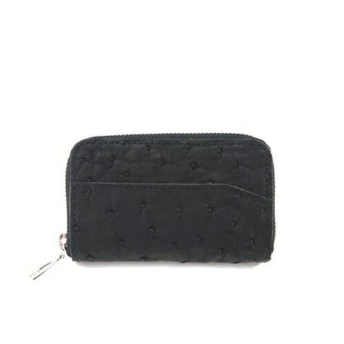 【ふるさと納税】 オーストリッチ革小銭入れ【シンプルモデル 高級素材の代名詞！】 ／ 柔軟性 艶 オシャレ お洒落 送料無料 埼玉県 No.031 サムネイル3