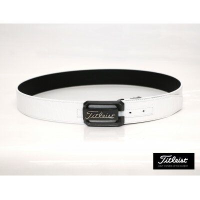【ふるさと納税】タイトリスト　ツアーバックルベルト　ホワイト　紳士用【TAABT231】【1416076】 サムネイル2