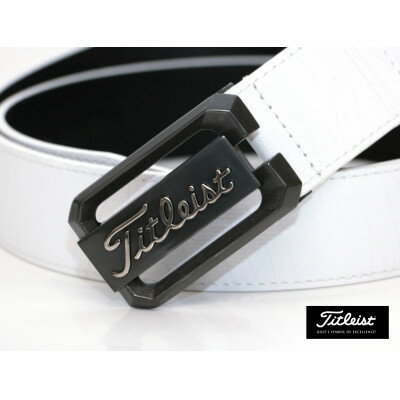 【ふるさと納税】タイトリスト　ツアーバックルベルト　ホワイト　紳士用【TAABT231】【1416076】 サムネイル3