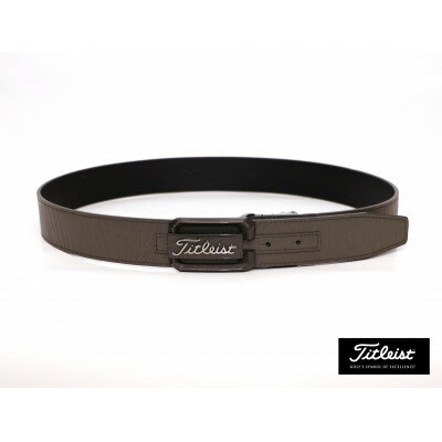 【ふるさと納税】タイトリスト　ツアーバックルベルト　チャコール　紳士用【TAABT231】【1416082】 サムネイル2