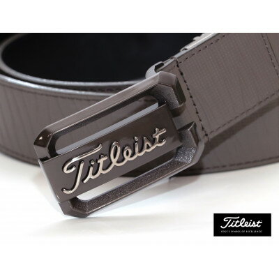 【ふるさと納税】タイトリスト　ツアーバックルベルト　チャコール　紳士用【TAABT231】【1416082】 サムネイル3