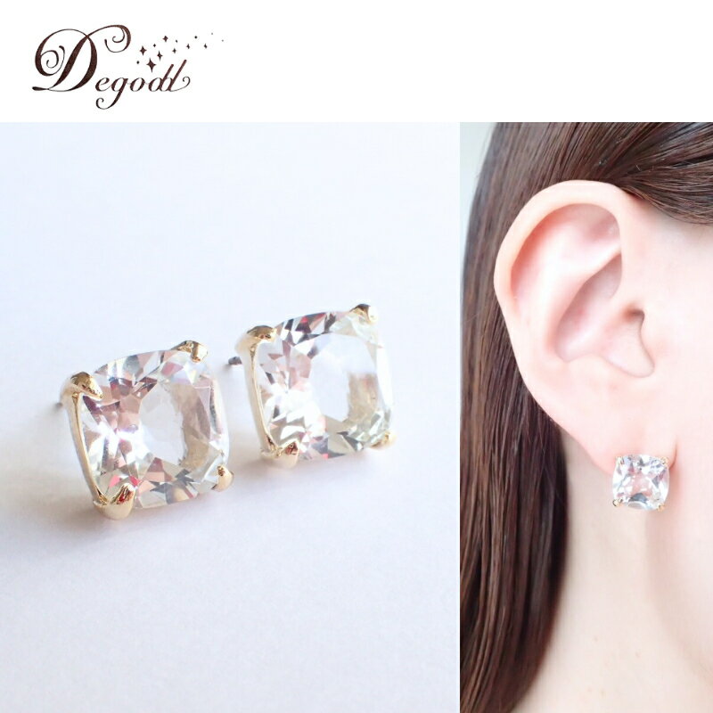 Degodd デゴッド　CANDYピアス　ホワイトトパーズ 天然石ピアス ピアス　天然石アクセサリー　シンプル　揺れないピアス　　アクセサリー　レディースアクセサリー　ジュエリー　ニッケルフリー　おしゃれ　ギフト　プレゼント　普段使い