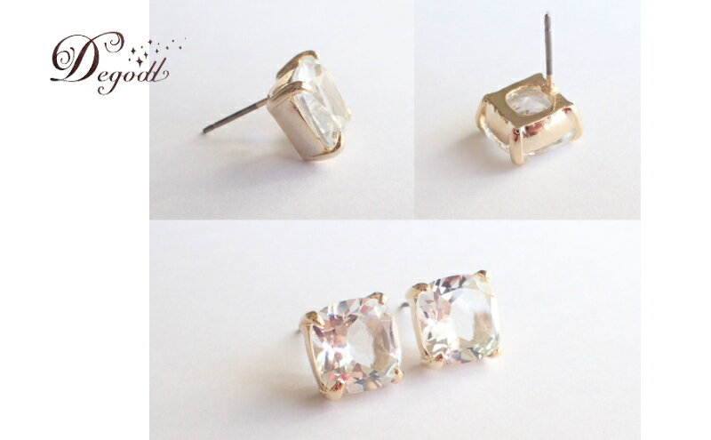 【ふるさと納税】Degodd デゴッド　CANDYピアス　ホワイトトパーズ 天然石ピアス ピアス　天然石アクセサリー　シンプル　揺れないピアス　　アクセサリー　レディースアクセサリー　ジュエリー　ニッケルフリー　おしゃれ　ギフト　プレゼント　普段使い サムネイル3