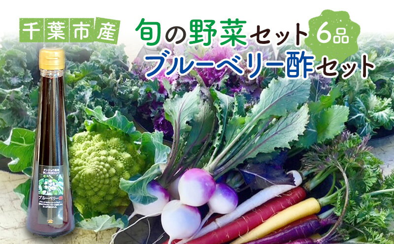 【ふるさと納税】旬の野菜セット6品 ブルーベリー酢 セット 野菜 野菜セット 野菜詰め合わせ 詰め合わせ やさい 千葉市 千葉県 - 画像2