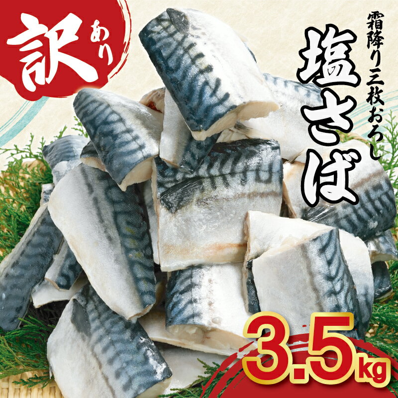 訳あり 霜降り塩サバ 約3.5kg 【選べる配送時期】 三枚卸 切身 大容量 霜降り 塩さば 塩鯖 鯖 サバ 切り身 人気 不揃い 規格外 グルメ お取り寄せ 贈答 ギフト 小分け ふるさと納税鯖 冷凍 送料無料 千葉県 銚子市 カネジョウ大崎