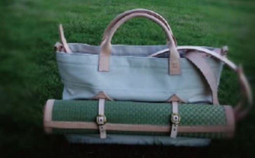 【ふるさと納税】 青柳畳店 First Lady modeL tatami tote （大） 倉敷帆布4号製 サムネイル2