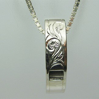 【ふるさと納税】銀の笛　ホイッスルシルバーペンダント　ハワイアン(チェーン付き)【1200433】 サムネイル2