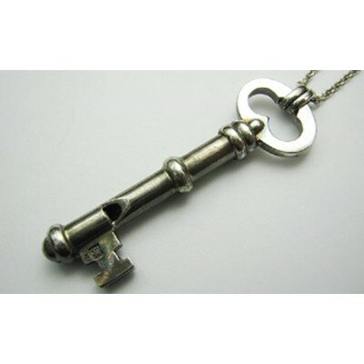【ふるさと納税】銀の笛　鍵だけど笛　キーペンダント　ホイッスル　チェーン付き　シルバー【1203423】 サムネイル2