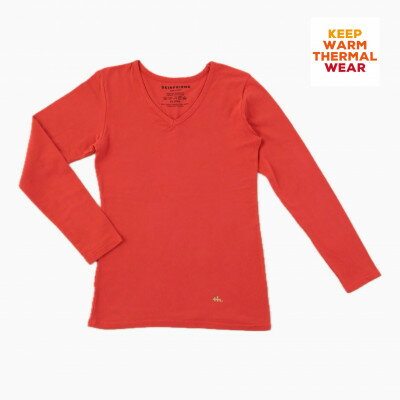「SKINFRIEND WINTER」V首長袖Tシャツ　男女兼用Mサイズ/オレンジ【1479773】