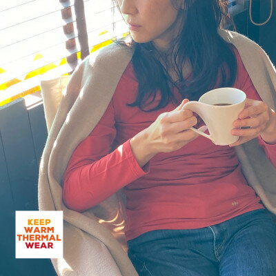 【ふるさと納税】「SKINFRIEND WINTER」V首長袖Tシャツ　男女兼用Mサイズ/オレンジ【1479773】 サムネイル2