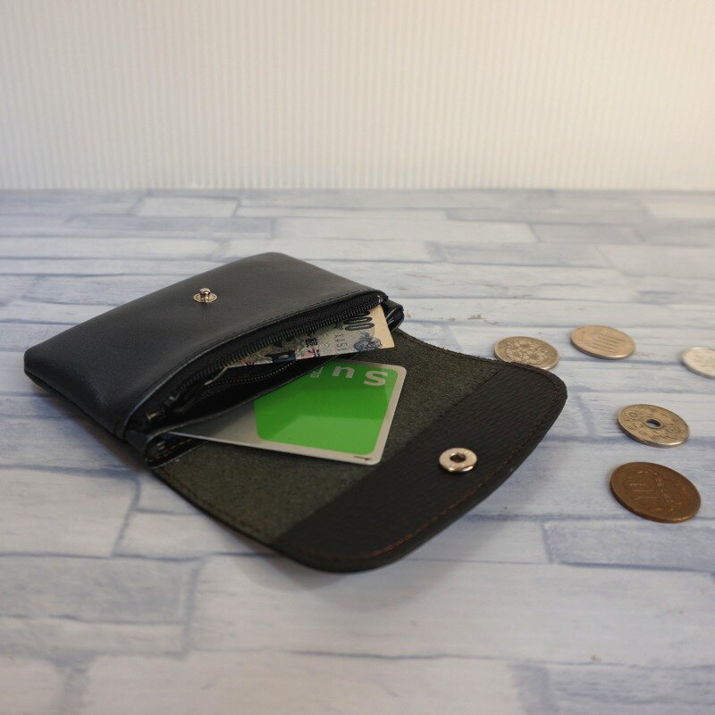 【ふるさと納税】財布 メンズ 革 レディース ふるさわ革工芸 コイン・お札・カードが入る本革の小さな財布 サムネイル3