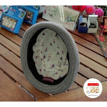 【ふるさと納税】【warmheart】ヒッコリーデニムのポークパイハット/帽子 サムネイル3