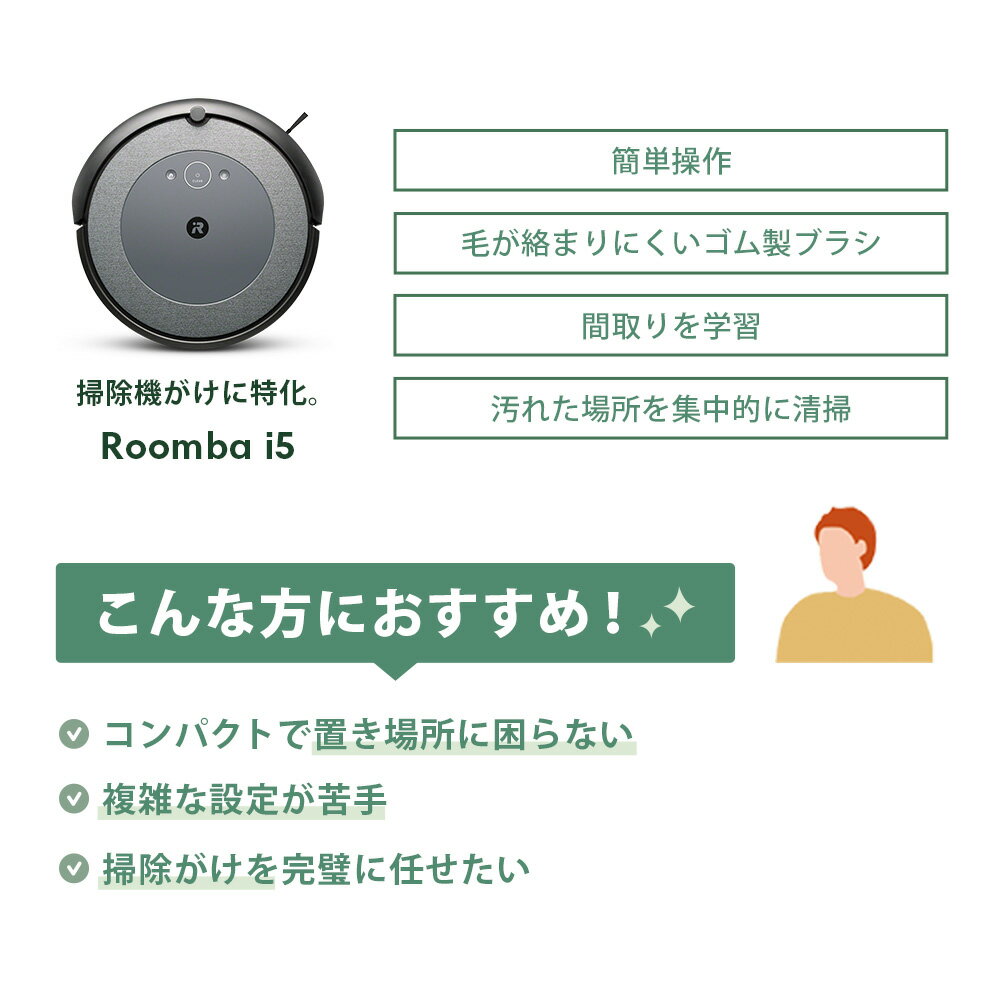 【ふるさと納税】ロボット掃除機 ルンバ i5 【公式整備済リユース品】 i515860 ／ アイロボット スタンダードモデル パワフル 清掃力 吸引 自動充電 送料無料 千葉県 No.247 サムネイル2