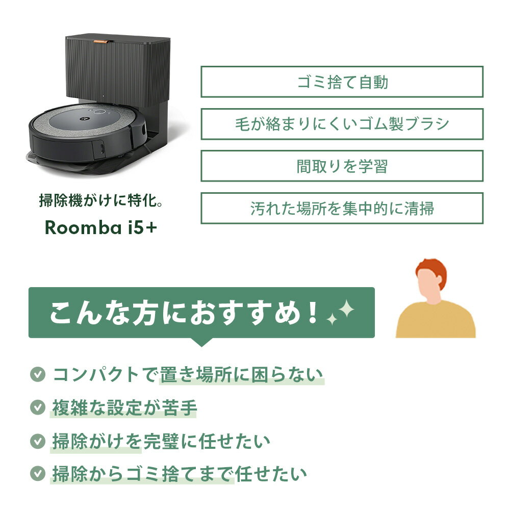 【ふるさと納税】ロボット掃除機 ルンバ i5＋ 【公式整備済リユース品】 i555860 ／ アイロボット スタンダードモデル パワフル 清掃力 吸引 自動充電 送料無料 千葉県 No.250 サムネイル2
