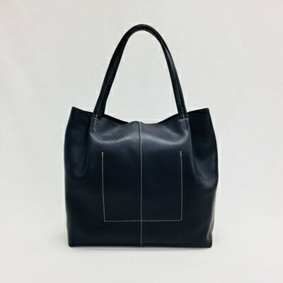 【ふるさと納税】 バレンシア トートバッグ 選べるカラー ブラック ターコイズ ブルー 軽量 ポケット 金具なし 手作り レザー 革 革製品 天然皮革 本皮 シンプル ギフト プレゼント ご褒美 誕生日 記念日 贈答 贈り物 送料無料 高野縫製 ぬいざえもん 千葉県 旭市 - 画像3