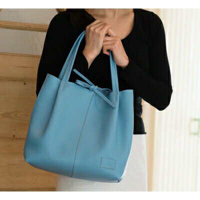 日本製 バレンシア トートバッグ ターコイズ ブルー 青 トート バッグ バック 鞄 ポケット 軽量 金具なし 手作り レザー 革 革製品 天然皮革 本皮 シンプル ギフト プレゼント 記念日 贈答 贈り物 送料無料 千葉県 旭市
