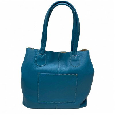 【ふるさと納税】 日本製 牛革 トートバッグ カリーナII ターコイズ ブルー 青 手作り バッグ バック 鞄 カバン 大容量 軽量 軽い レザー 革 革製品 天然皮革 本皮 ポケット シンプル ギフト プレゼント 記念日 贈答 送料無料 千葉県 旭市 サムネイル2