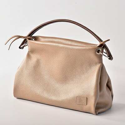 【ふるさと納税】 日本製 牛革 ショルダーバッグ 2WAY シャンパンゴールド 手作り バッグ 鞄 カバン 牛革 肩掛け ゴールド 本革 天然皮革製品 フォーマル ビジネス ブランド ギフト プレゼント 贈答 記念日 送料無料 ぬいざえもん 千葉県 旭市 サムネイル2