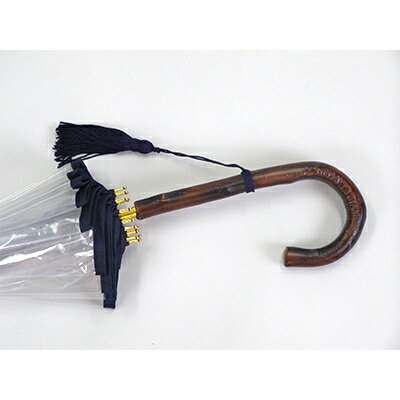 【ふるさと納税】 高級 ビニール 傘 十六夜桜 紺 透明 クリア 安全 耐風 丈夫 折れにくい ビニール傘 雨傘 雨具 かさ 長傘 紳士 男性用 婦人 女性用 男女兼用 おしゃれ ギフト プレゼント 贈り物 父の日 母の日 千葉県 旭市 サムネイル2