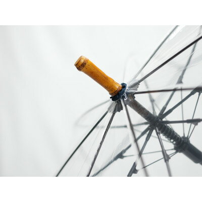 【ふるさと納税】 高級 ビニール 傘 竹跳-凛- 選べる 藍 / あずき / からし 透明 クリア 安全 耐風 丈夫 折れにくい ビニール傘 雨傘 雨具 かさ 長傘 紳士 男性用 婦人 女性用 男女兼用 おしゃれ ギフト プレゼント 贈り物 父の日 母の日 梅雨 千葉県 旭市 サムネイル3