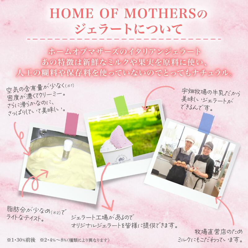【ふるさと納税】 ジェラート 選べる 6個 8個 12個 アイス おまかせ 牧場直営 イタリアンジェラート アイスクリーム カップ カップアイス こだわり イタリア ミルク 果物 フルーツ 牧場 スイーツ デザート お菓子 贈答 贈り物 人気 プレゼント ホームオブマザーズ 宇畑牧場 - 画像3