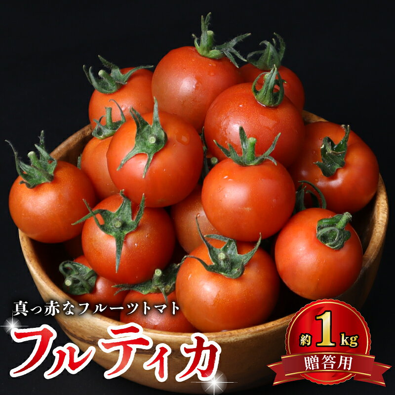 トマト 贈答用 約 1kg フルーツトマト 国産 とまと 濃厚 完熟 旬 ふるーつとまと 糖度 高糖度 野菜 やさい 朝採れ 産地直送 フルティカ 人気 おすすめ ご褒美 ギフト 贈答 サラダ 送料無料 千葉県 旭市 株式会社 はなわ農園