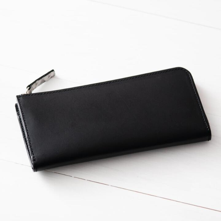【ふるさと納税】 L字ファスナー 長財布 Hide series ( ハイドシリーズ ) 本革 ヌメ革 ヘビ革 ジビエ 革 レザー 財布 黒 白 製品 習志野市 Bon Craft （ ボンクラフト ） サムネイル3