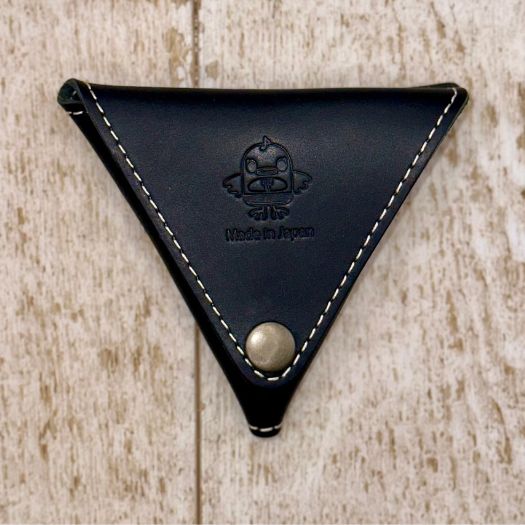 【ふるさと納税】【三角コインケース】ご当地ゆるキャラナラシド♪本革【ブラック】 革 レザー 財布 製品 習志野市 Bon Craft （ ボンクラフト ） サムネイル2