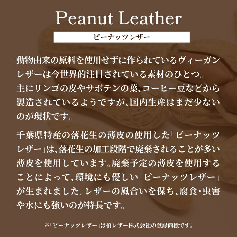 【ふるさと納税】 トートバッグ バッグ A4 ピーナッツレザー 日本製 おしゃれ レディース メンズ ファッション ビジネスバッグ 雑貨 プレゼント 誕生日 ヴィーガンレザー おすすめ 女性 男性 柏レザー サムネイル2