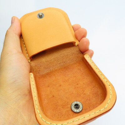 【ふるさと納税】牛ヌメ革 コインケー(手縫い)【1497557】 サムネイル3