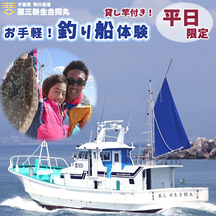 【第三新生合同丸】お手軽！釣り船体験コース《平日限定》2～6時間／1～3名様　[0027-0005]