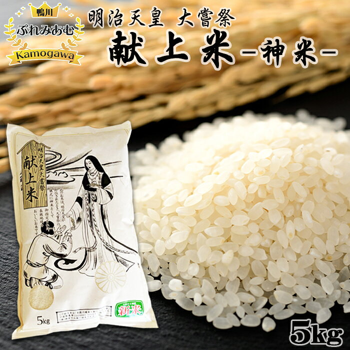 《令和7年産》【鴨川ぷれみあむ】米屋新蔵 大嘗祭『献上米』5kg　[0018-0020]
