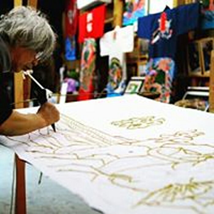 【ふるさと納税】千葉県指定伝統的工芸品「萬祝染」藍染巾着 [0011-0061] サムネイル3
