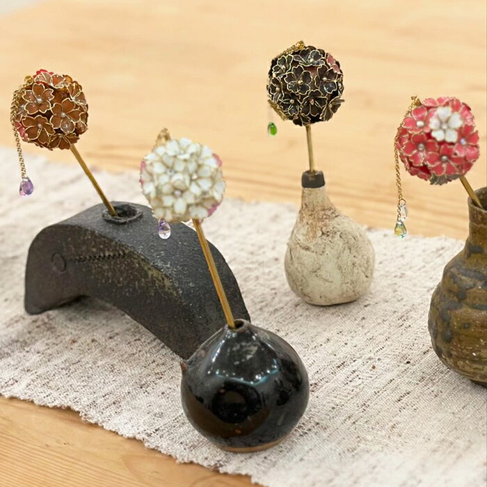 【ふるさと納税】【華かんざし あゆ吉】手づくり『華かんざし』セミオーダー 1本　[0055-0007] サムネイル3