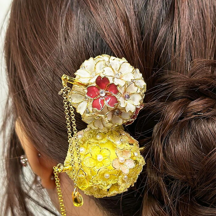 【ふるさと納税】【華かんざし あゆ吉】手づくり『華かんざし』セミオーダー 1本　[0055-0007] サムネイル2