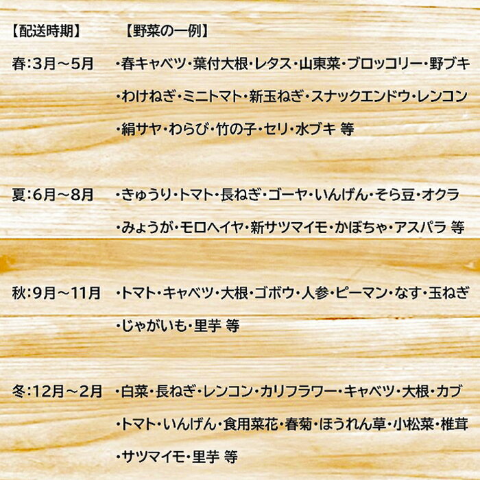 【ふるさと納税】【年4回定期便】鴨川の朝採れ野菜「旬」を味わうセット [0056-0001] - 画像3
