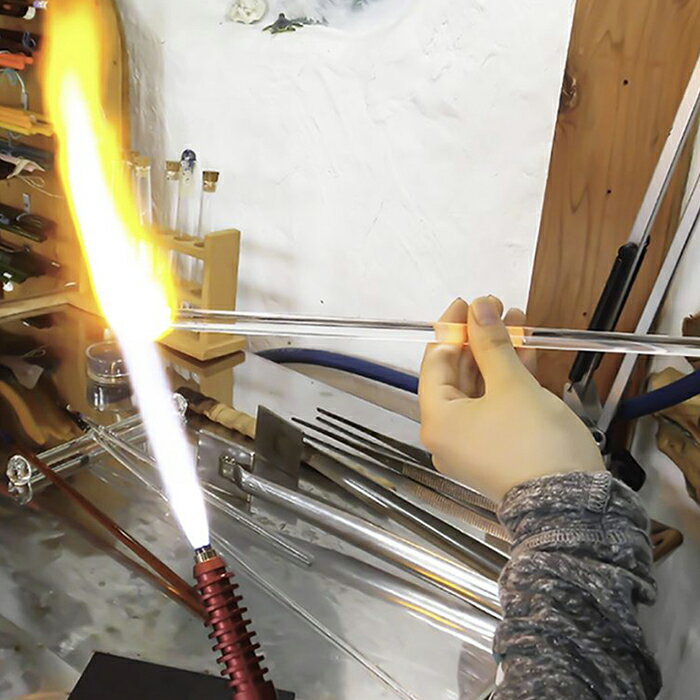 【ふるさと納税】【ガラス工房アルコス】ガラス工芸体験『シルバーの花模様をガラス中に』ペアチケット1枚　[0030-0119] - 画像3