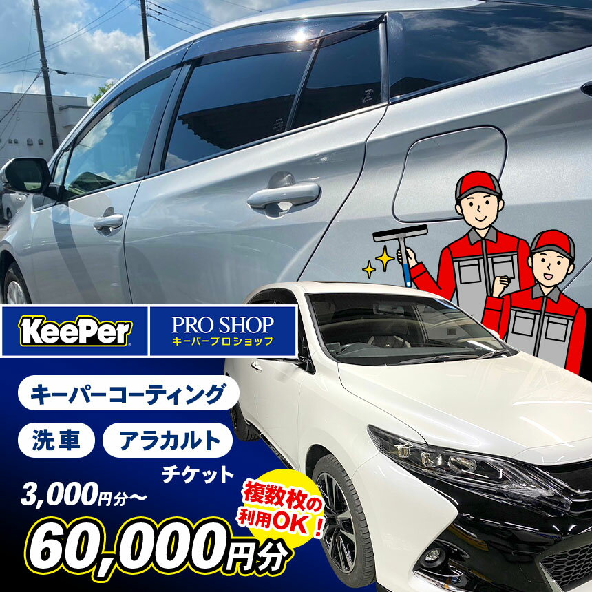 『 キーパープロショップ 安田鈑金 』限定 キーパーコーティング 洗車 アラカルト チケット 3,000円分× 選べる枚数 関東 | アシスト 車 くるま keeper キーパー プロ プロショップ 手洗い 愛車 利用券 イチオシ 千葉県 君津